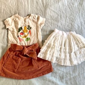 Kids Bundle: Maisonette skirts  & Hannah Anderson tee